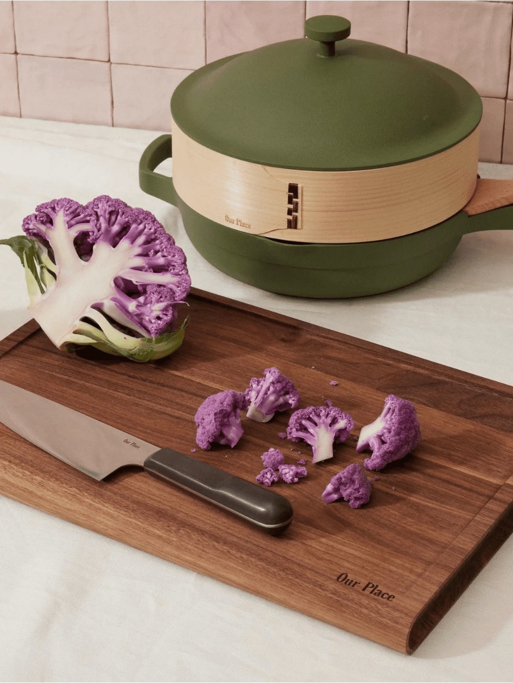Brand New Our Place Dual Sided Walnut Cutting Board